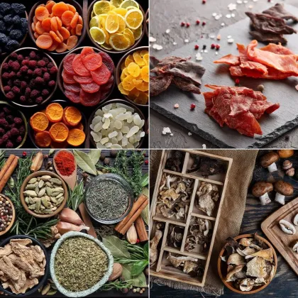 Food Dehydrator, Electric Meat Jerky Dryer Household 12 Trays Small Home Food Dehydrator for Fruit Vegetable