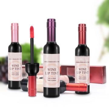 Best Sale Long Lasting Wine Lipgloss Clear Matte Lipgloss Box Packaging for Women