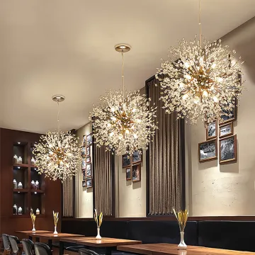 Round and Long Chandelier Pendant Lights for Indoor Decoration - Living Room, Dining Room, Bedroom