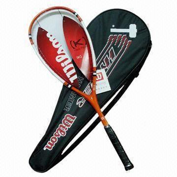 Squash Racket/Racquet, hecha de fibra de carbono, mide 68,5 x 21cm