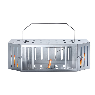 Piège à rats multi-prises automatique en métal avec cage à souris