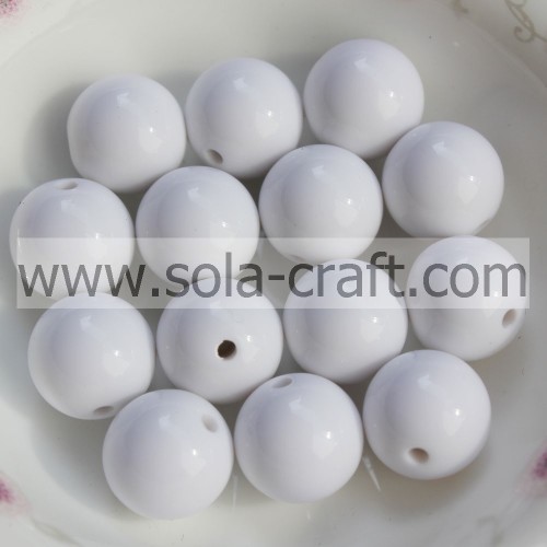 Colorful Acrylic Crystal Round Beads Ball With Opaque Color