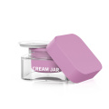 best quality 30g 50g double wall purple color custom empty acrylic cosmetics face eye cream square jars