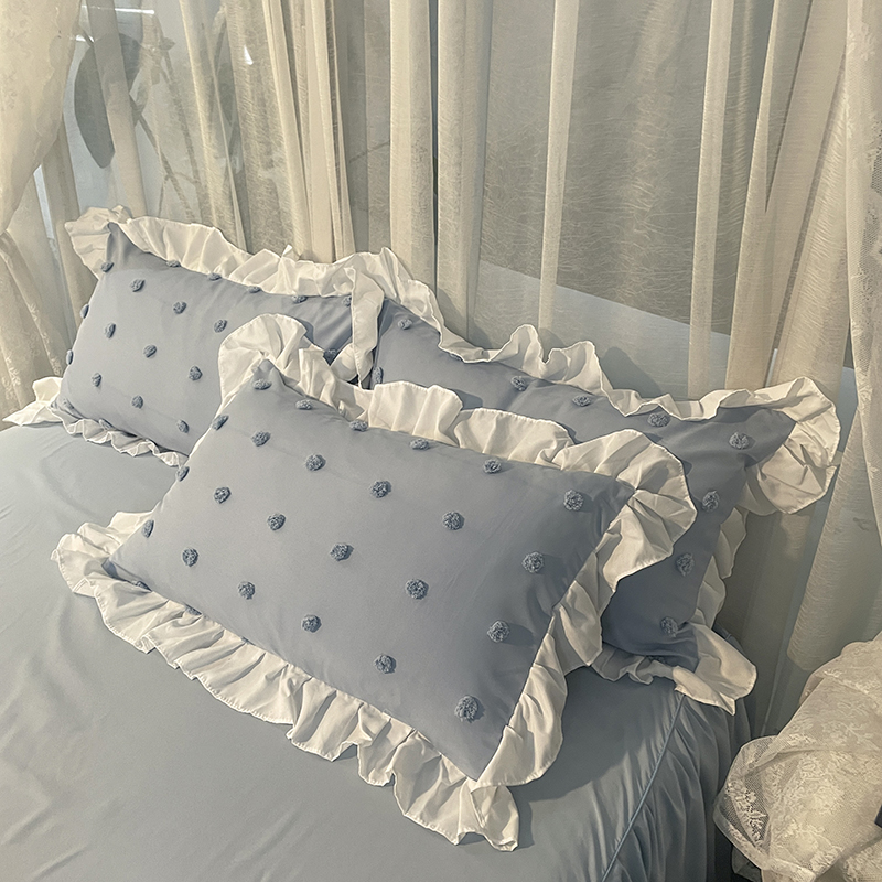 Velvet Tufted tùy chỉnh Duvetcover Phòng ngủ Bộ đồ giường King