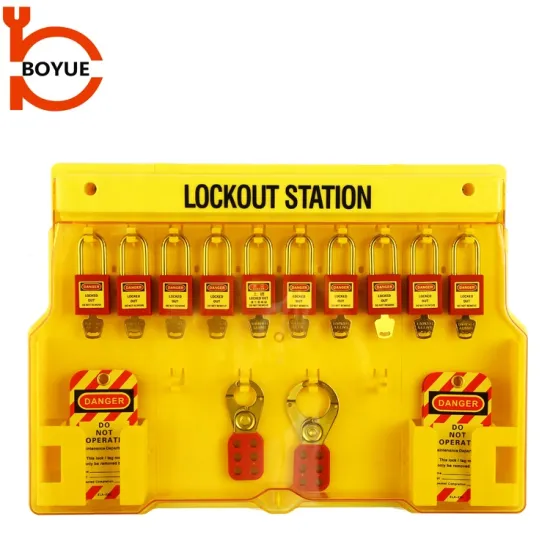 High Security Safety Management: Plastic PC Combination Lockout Station