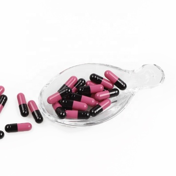 Customizable Gelatin Capsules: Personalized 00, 0, and 1 Size Hard Shells in Black and Pink