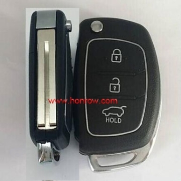 Honrow new arrived 3 button flip remote key blank for Hyunda with Toy40 Blade