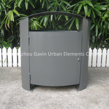 120 liters metal outdoor furniture bin waste trash can