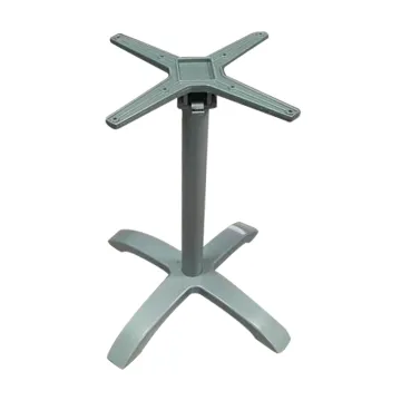 Grey folding aluminum table base