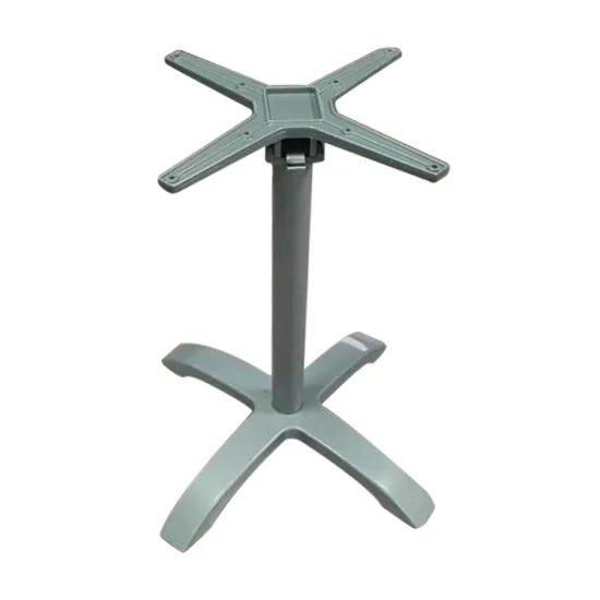 Grey folding aluminum table base