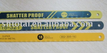 M2 bi-metal hand hacksaw blade for metal working
