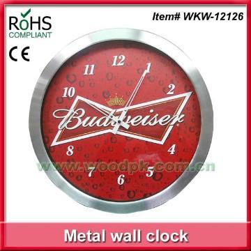 Advertising product metal decorative clock