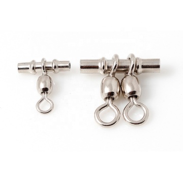 500 Pieces Size 2.0mm+1 Saltwater Fishing Tackle Accessories - Stainless Steel 3 Way Swivels