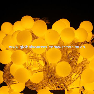 LED Christmas Ball Lights with 5m Length, AC 110/240V Voltage