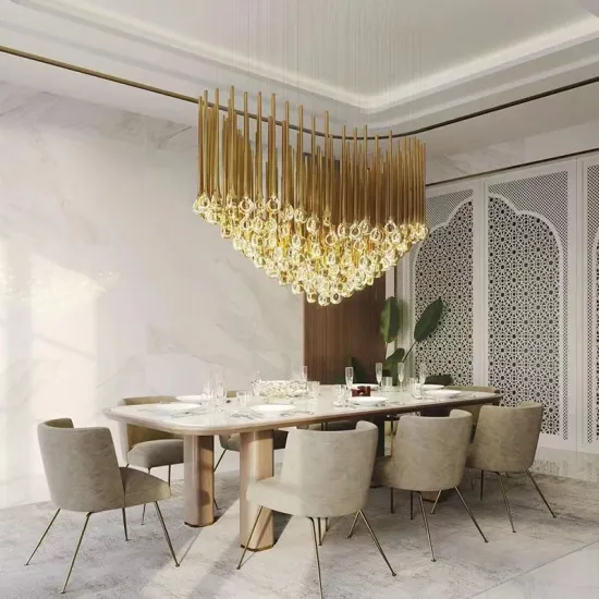 Luxury Spiral Staircase Crystal Chandelier for Modern Empty Restaurant or Loft