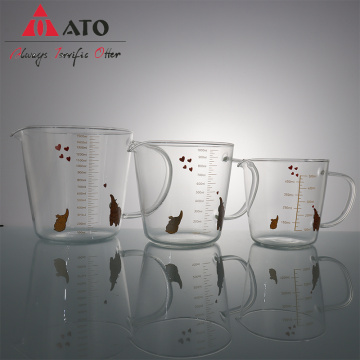 Jugo de leche transparente Taza Taza de vidrio para beber