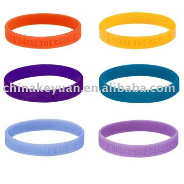 color mix Decorative silicone bracelet