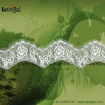 white lace garment nylon lace trim wholesale