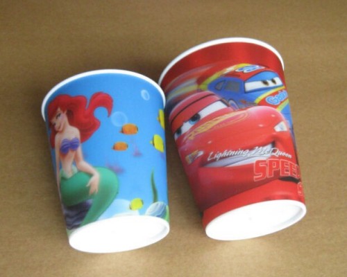 2015 Lenticular 3D Plastic Cup With Straw