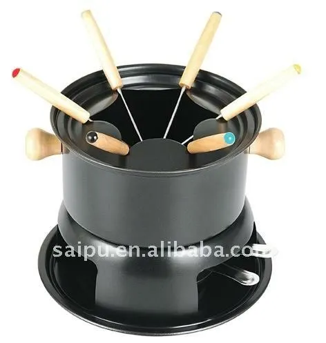 Stainless Steel Fondue Set, carbon steel spirit stove