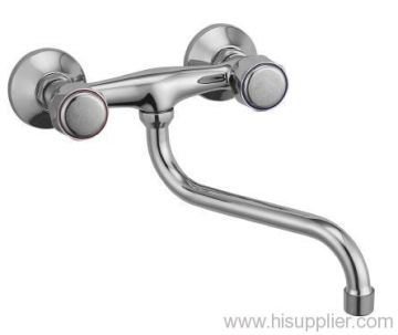 Doppio gestire parete miscelatore