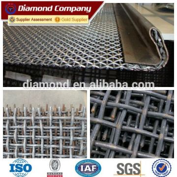 Heavy duty strength steel crimped wire mesh for mine sieve