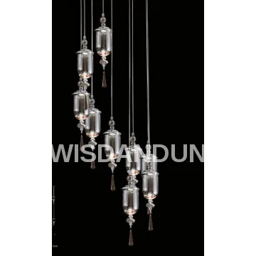 led pendant lights hanging chandelier P60552/9
