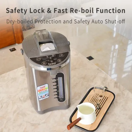 Stainless Steel Electric Kettles and Air Pots - 5.0L Home Kitchen Appliances