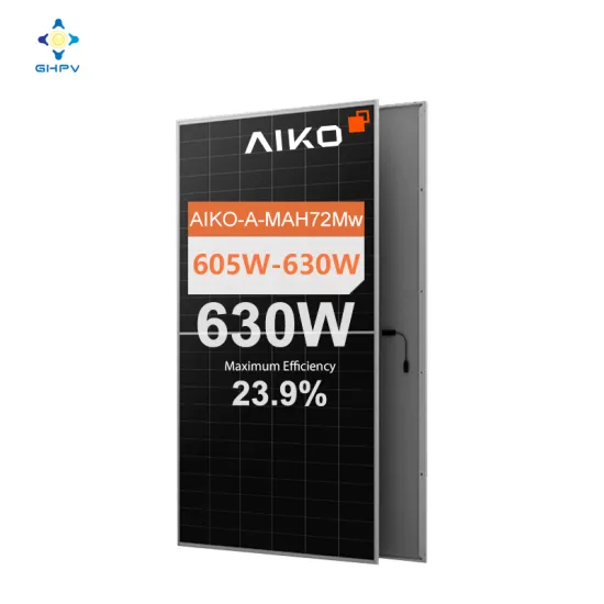 High-Power Aiko Solar Panels: 630W N-Type ABC Tier 1 Solar Panels for Grid Systems - 605W, 610W, 615W, 620W, 625W Models