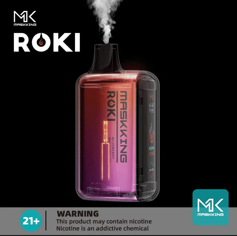 القناع الأصلي Roki 15000 نفخة يمكن التخلص منها vape