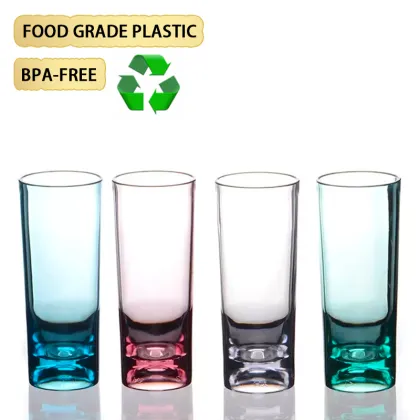 Wholesale Custom Polycarbonate Collins Glasses: Colors and Hard Crystal Plastic Drink Cups