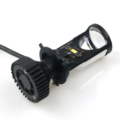 PUERXIN Faro LED de Coche Super Brillante Y6D H4 para SUV y Motocicleta