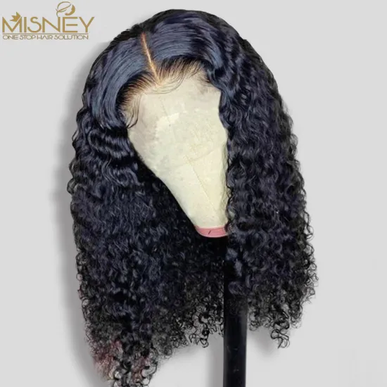 Water Wave Short Bob Lace Front Human Hair Wigs 13x4 Brazilian Hair Bob Wigs Preplucked For Women Full Hair Frontal Wigs