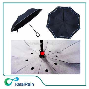 Parapluie de voiture inversé sûr réfléchissant unique