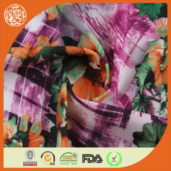 100D chiffon fabric for summer dress