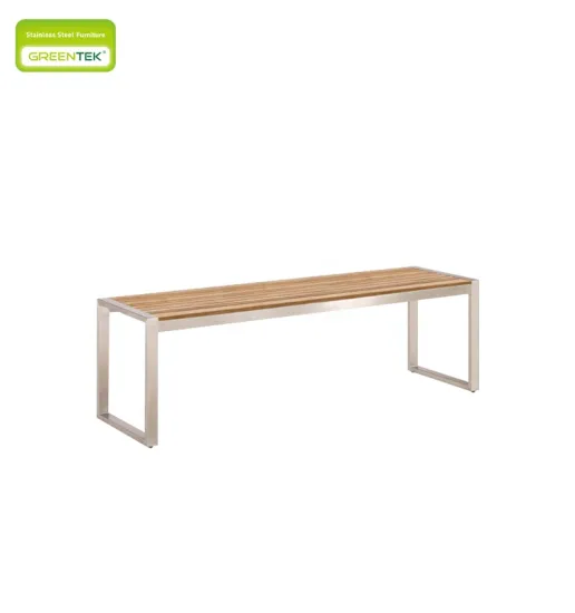 Outdoor Modern Teak Bench Dining Chair Dining Table