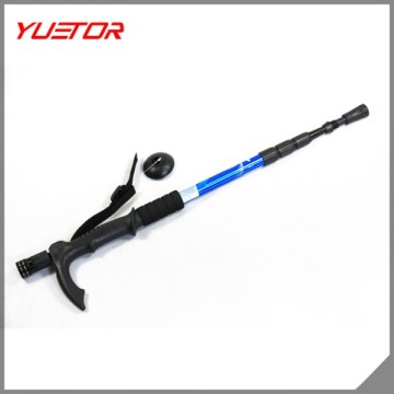 GS/TUV APPROVED cork handle nordic walking sticks with LED light and compass