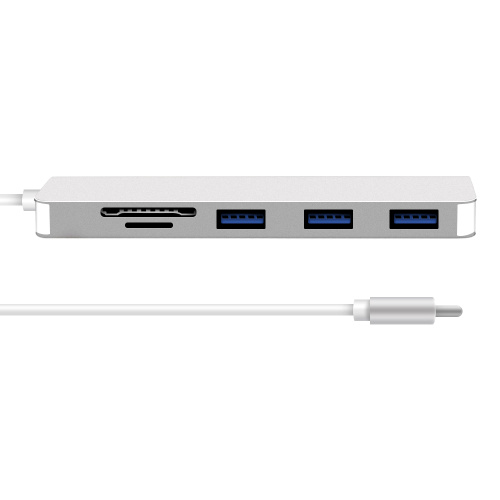 5 Ports Type-C to 3USB3.0 1SD 1TF Adapter