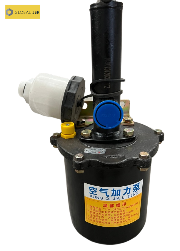 Excavator air booster pump