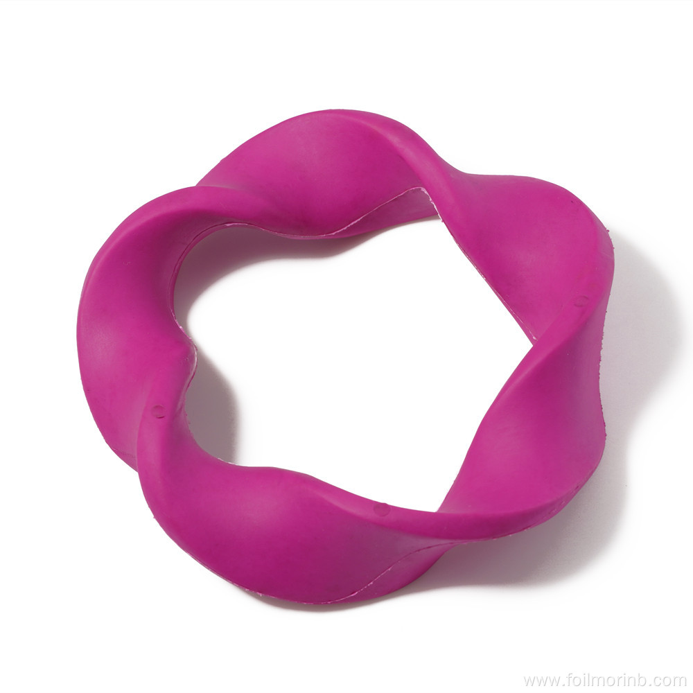 Natural Rubber Circle Woven Ring Pet dog Toys