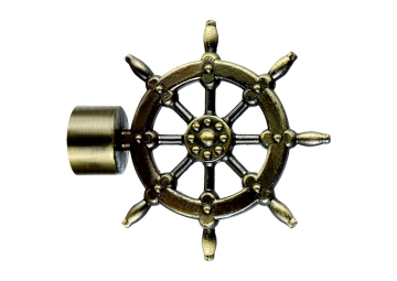 Carriage wheel Curtain Rods