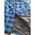 Men Y/D Flannel Long Sleeve Shirt With Padding