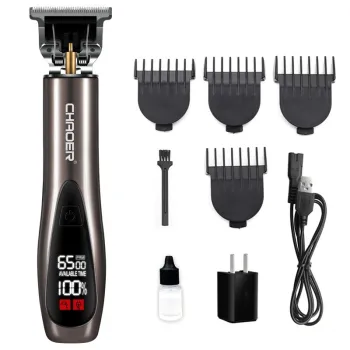 Factory Direct USB Rechargeable LCD Display Men's Barber Hair Cutting Machine
