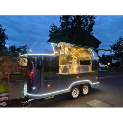 CDSJ Airstream Camping Trailer Pizza Truck BBQ Kitchen for Sale
