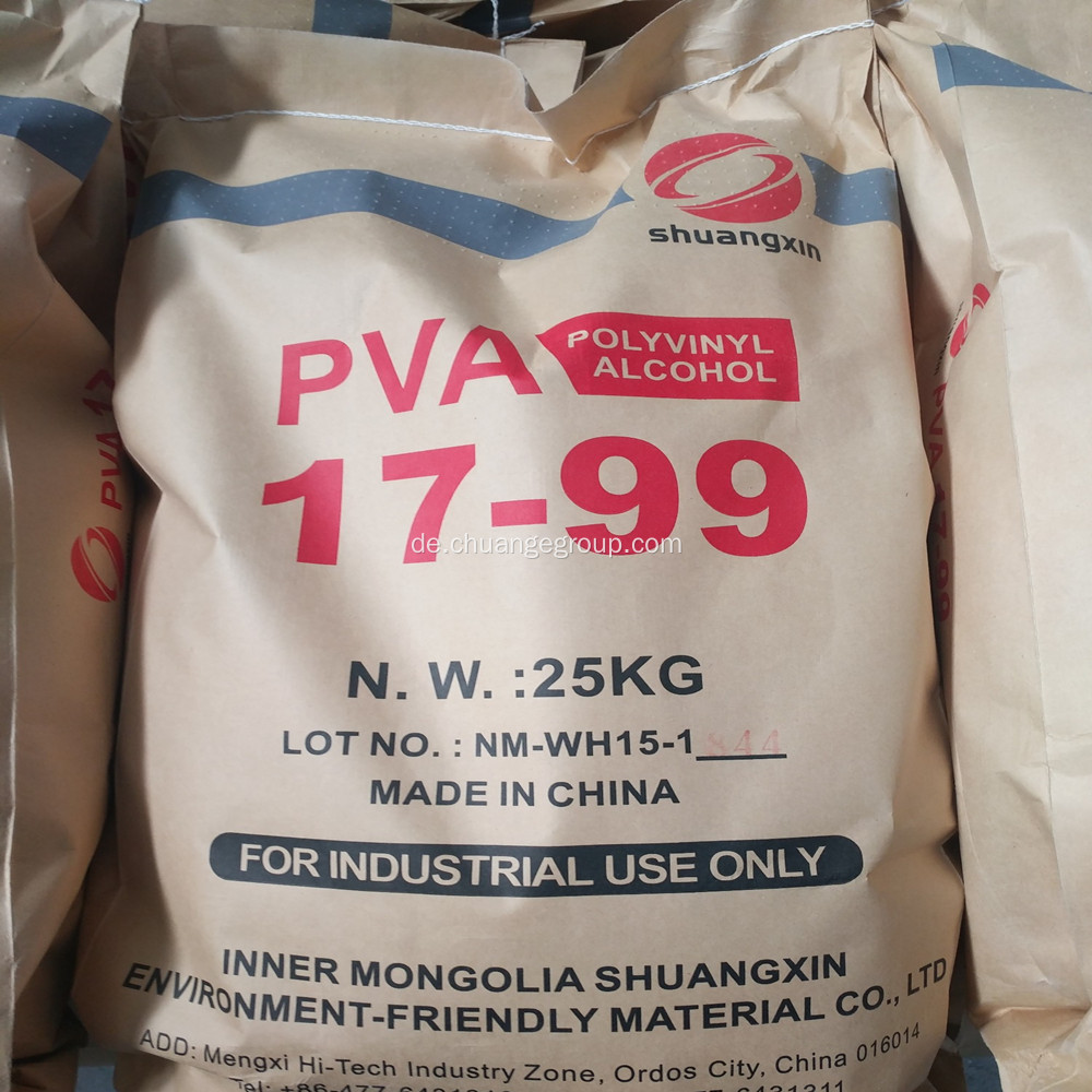 Shuangxin Polyvinylalkohol 1799 für PVA-Schwamm