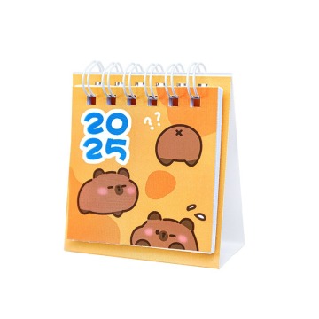 Kawaii Cartoon Capybara Mini Calendars 2025 - 4 Styles