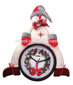 christmas decorationwall clock with funny image