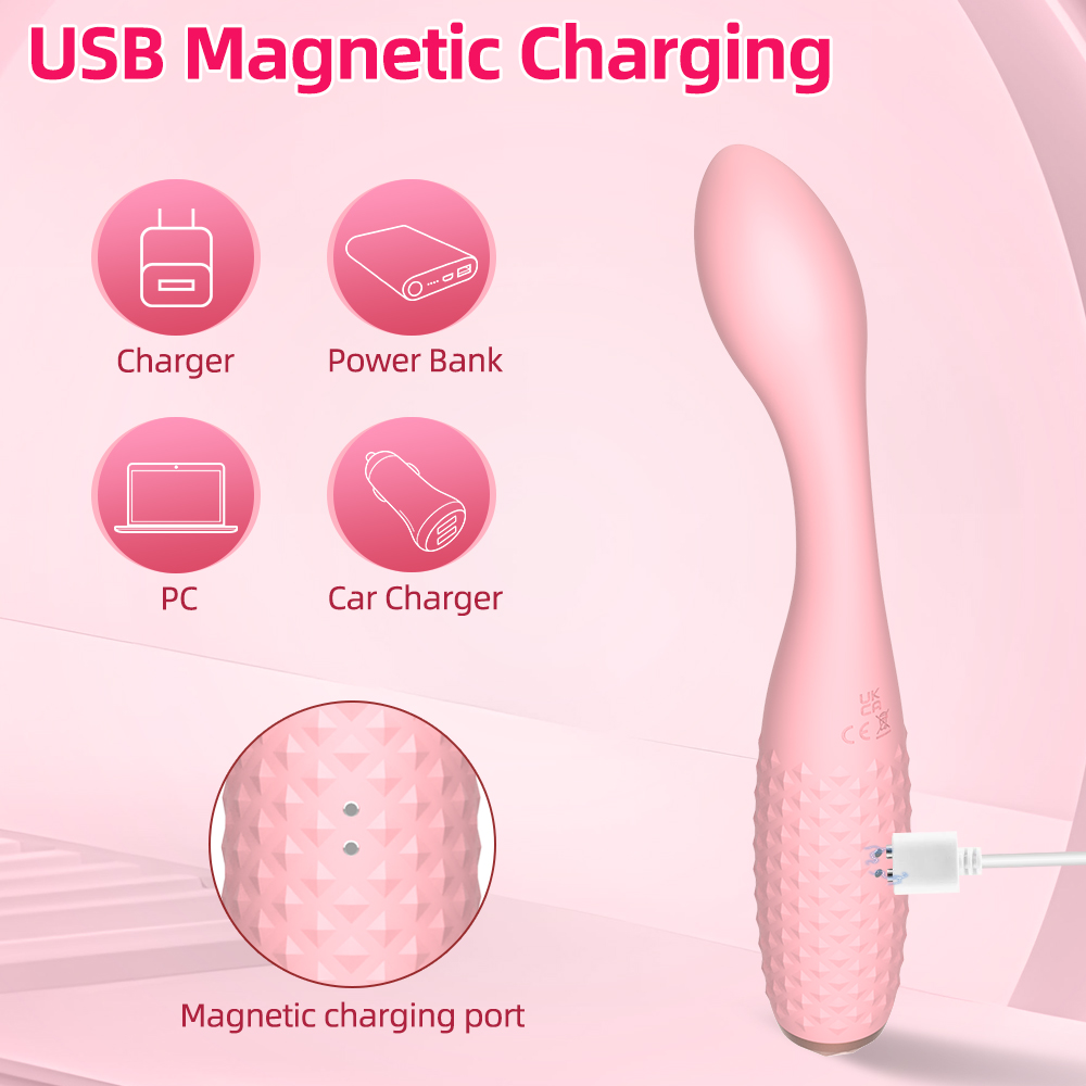 Silicone Vibrating Wand with Multiple Frequencies