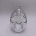 egg shaped glass candy jars