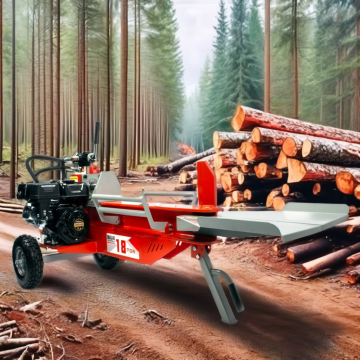 Splitter de registro de madera de 18 toneladas: máquina de cortar madera de salida de fábrica de fábrica de venta caliente